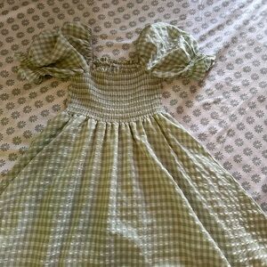 Princess Polly Gingham Puff-Sleeve Dress